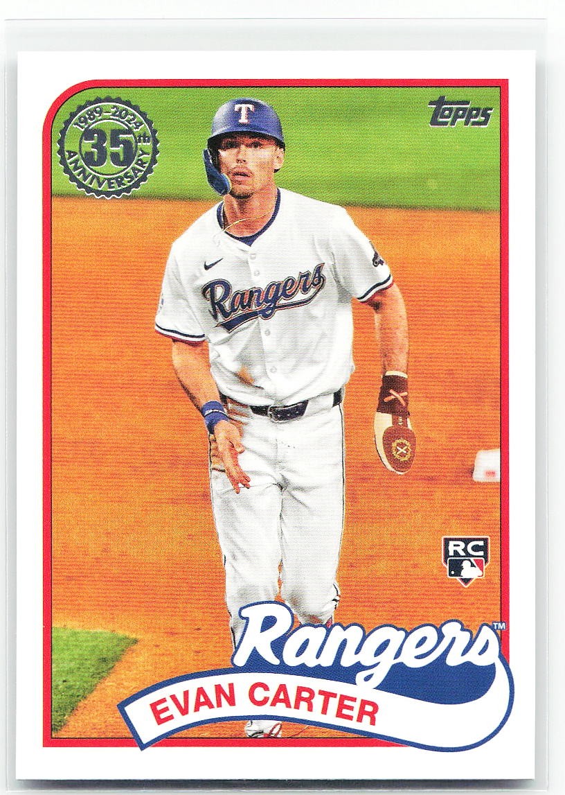 📈 [RC] 2024 Topps Update #89US-49 Evan Carter 1989 35th Anniversary