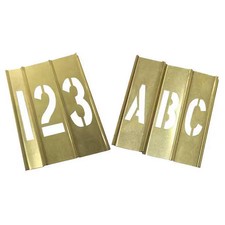 Zoro Select 20Y518 Stencil Kit, Combination Set, A Thru Z, 0 Thru 9,, 20Y518
