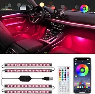 Car LED Lights, App Control with Smart Car Interior Lights, DIY Size: Usb Port