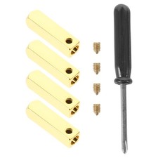 1 Set Shoelace Quadrilateral Shoelace Tips Golden Repair Shoe Lace Tips