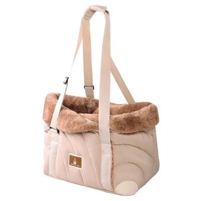Nobby Hunde-Tasche Shetland 2-in-1 für Hunde & Katzen Beige 42x20x43 cm