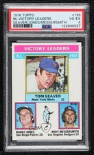 1976 Topps League Leaders Tom Seaver Randy Jones Andy Messersmith PSA 4 HOF 1ar2