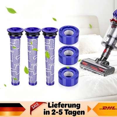 HEPA Nachfilter  & Vorfilter Set zu Dyson V7 V8 Absolute und Animal Staubsauger