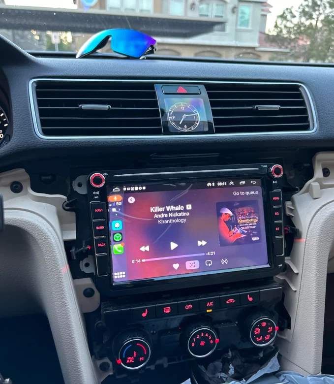 8'' Android 13 Carplay DAB+ Für GOLF 5 PASSAT Jetta Autoradio GPS Navi WiFi - Bild 2 von 4