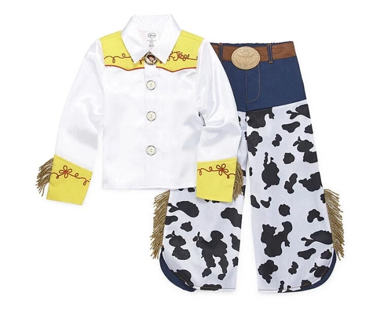 Disney Toy Story Jessie Disfraz Pantalones y Camisa Talla 7/8 Satén Flecos Vaquera Foto 2 de 4
