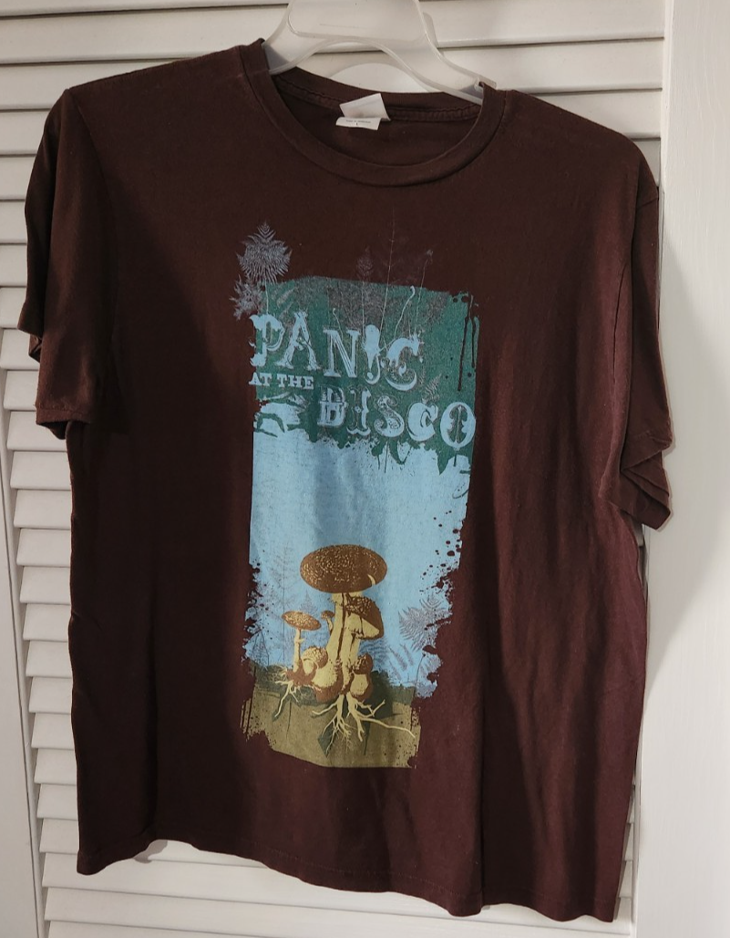 Panic at the Disco Tシャツ ブラウン RARE/VINTAGE Pretty. Odd. Era Panic At The Disco Brown Mushroom L