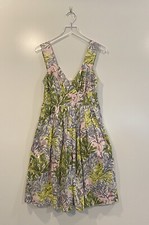 Sundance Catalog Womens Floral Cotton Fit & Flare Dress Size 6