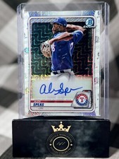 Alex Speas 2020 Bowman Chrome Mega Mojo Auto #BCMA-AS Texas Rangers