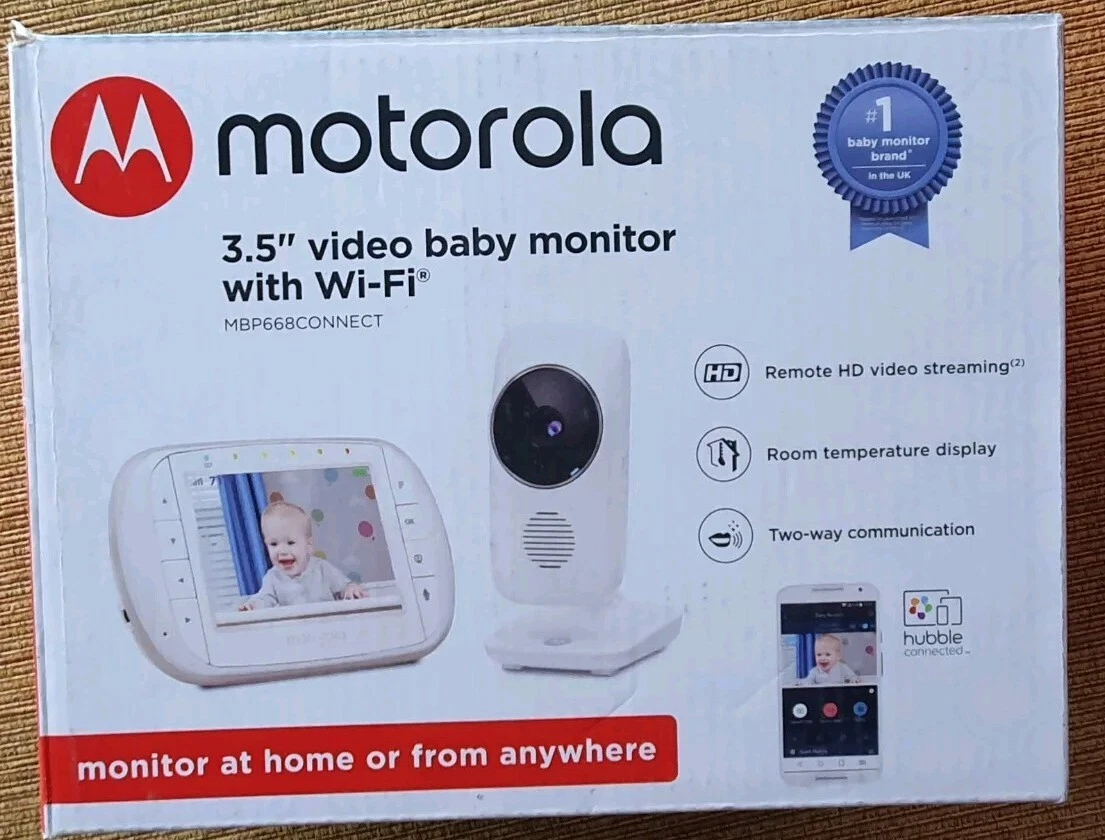 Motorola Mbp668 Connect 3.5” Video Baby Monitor With WiFi