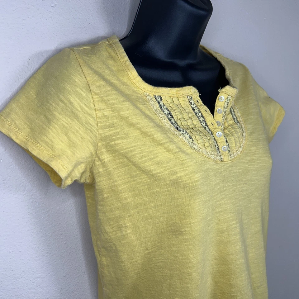 CAMISETA NIÑA 16 MUDD MARCA ALGODÓN AMARILLO MANGA CORTA REUNIDA Foto 4 de 4