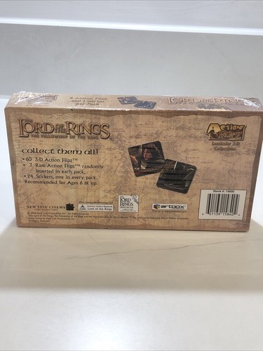 Action Flipz LOTR Lord of The Rings Fellowship Sealed Trading Card Box by Artbox - Foto 6 di 6