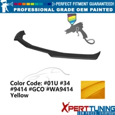 Fits 16-24 Chevy Camaro 1LE Front Bumper Lip ABS #01U Yellow