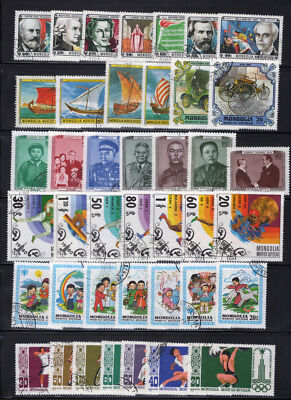 ZAYIX Mongolia Collection of Used Sets & Singles Music Ships Sports 101623S71