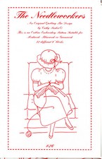 "The Needleworkers" Quilting Bee Designs Red/Blue/Greenwork Embroidery Pattrn 26