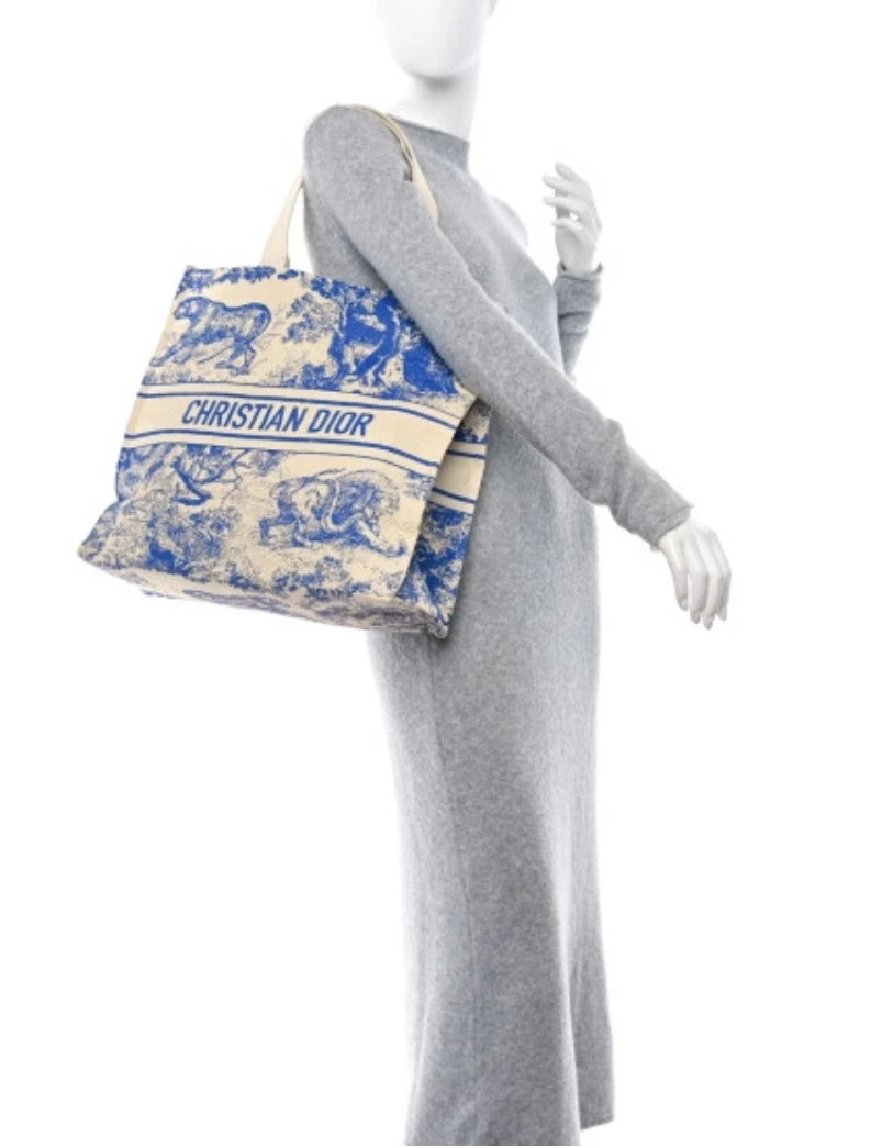 Neuf avec étiquette ? Authentique sac cabas Dior Dioriviera paille GWP
