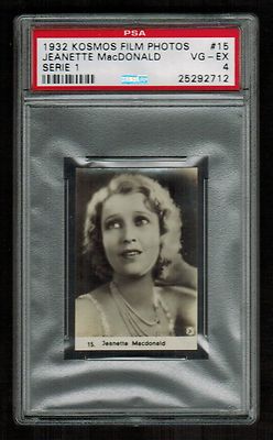PSA 4 JEANETTE MacDONALD 1932 Kosmos Cigarette Tobacco Card #15