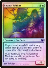 Leonin Arbiter FOIL Scars of Mirrodin PLD White Rare MAGIC MTG CARD ABUGames