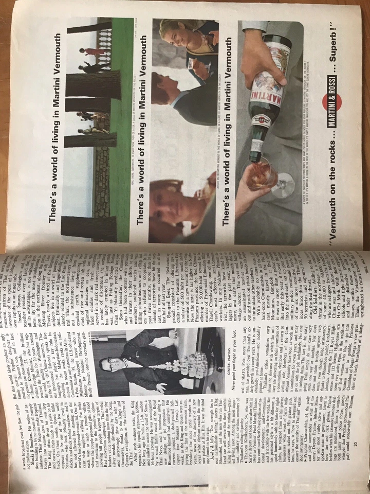 Time Magazine 1966 King Bhumipol & Queen of Thailand Great Ads NO LABEL - Image 4 of 4