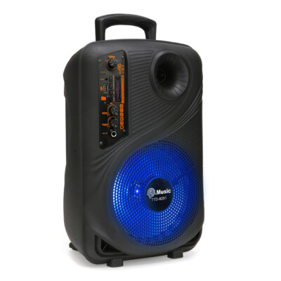 2000W Portable Bluetooth Speaker Sub woofer Heavy Bass Sound System Party + Mic