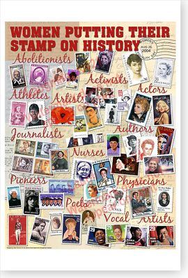 2004 Women's Equality Day Women Putting Their Stamp On History DOD Poster