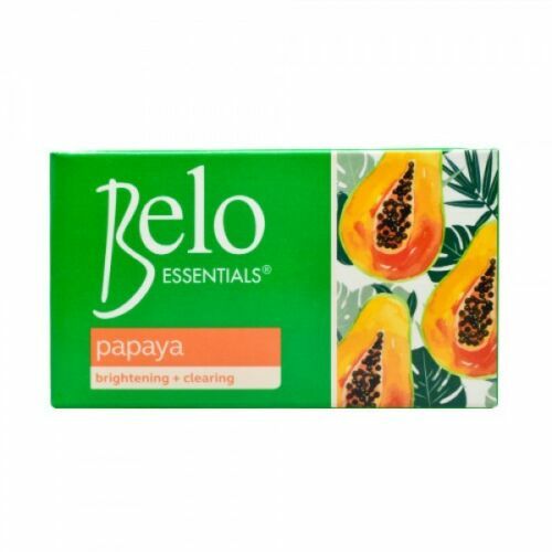 NEW Belo Essentials Papaya Brightening & Cleansing Herbal Soap 135g
