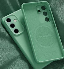 For Samsung S25 Ultra/S24/S23 Magnetic Soft Silicone Rubber Slim TPU Case Cover 