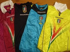 Rara collezione 4 x Maglia divisa arbitro originale Figc vintage anni centenario