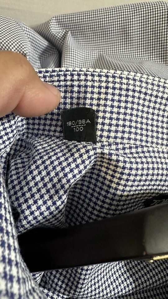 Camisa de vestir Tom Ford pata de gallo 41 EE. UU. 16 Foto 3 de 4