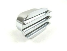 Chevy Ford Mopar 1.25 Finned Oval Valve Cover Breather Chrome E41601c Chevy Ford Mopar 1.25 Finned Oval Valve Cover Breather Chrome E41601c