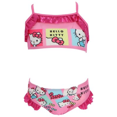Hello Kitty Badeanzug Mädchen   Kinder Bikini mit süßem Cartoon-Print