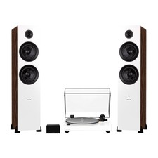 Fluance Rt85n Vinyl Turntable, Pa10 Preamp, Ai81 Powered Floorstanding Speakers