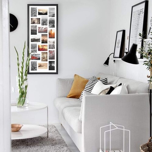 20 Opening 4x6 Collage Picture Frame Set of 2, 18.1x41.3 inches Black Multipl... - Picture 7 of 8