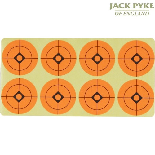 JACK PYKE 10 BLATT ZIELAUFKLEBER 1"" 1,5"" 2"" 3"" DURCHMESSER SCHUSSLUFTGEWEHR - Bild 4 von 5