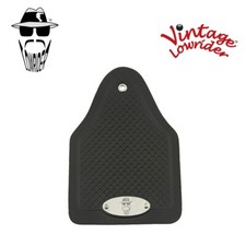 Vintage Lowrider Bicycle Fender Rear Black Mud Flaps With Lowrider Head Logo.