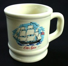 Vintage OLD SPICE Coffee Mug GRAND TURK SHIP 4" x 3.75" VANITY Shaving EC