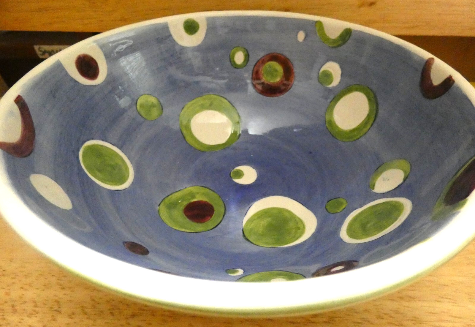 HOME ETC" TIKA" MEDIUM BOWL EUC