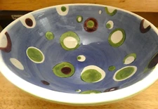 HOME ETC" TIKA" MEDIUM BOWL EUC