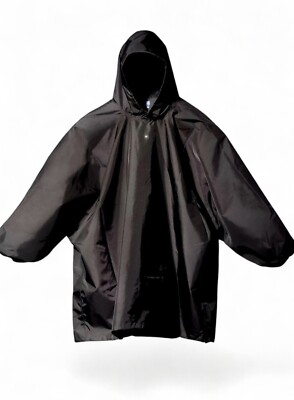 NEW Yeezy Gap Balenciaga T-Cut Pullover Rain Jacket Black