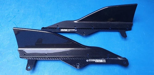 NEW OE BMW 2 Series G42 carbon fiber side sill rocker panel trim set fin winglet