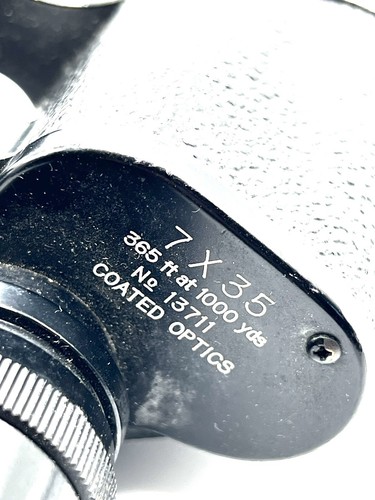 Vtg. St. Moritz Binocular Coated Optics 7 x 35 No. 13711 365ft 1000yds / Working - Picture 3 of 14