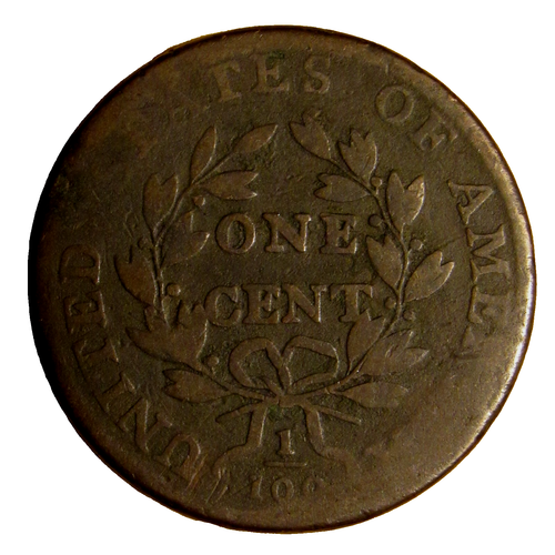 1798 DRAPED BUST LARGE CENT, GOOD ~ ORIGINAL WITH FULL DATE & DECENT REVERSE - Picture 5 of 5