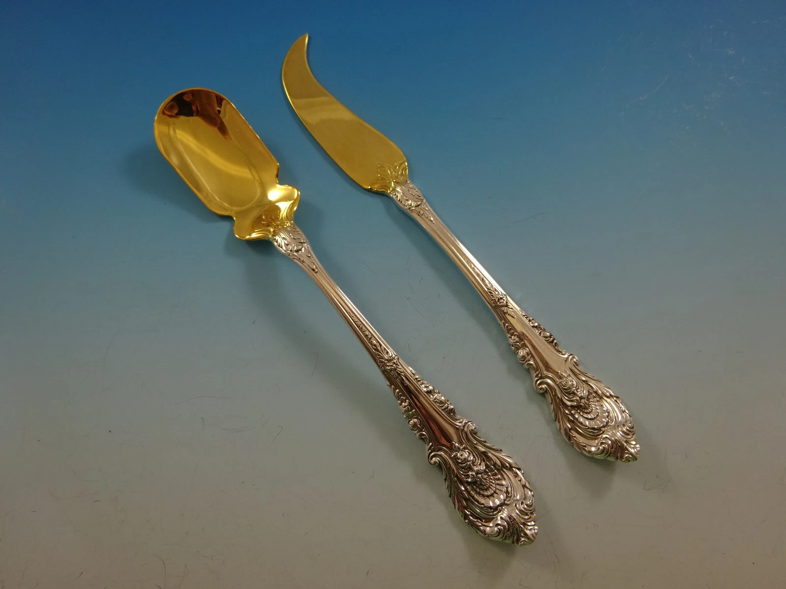 Sir Christopher by Wallace Sterling Silver Caviar Serving Set 2pc GW Custom Made
Opens in a new wind