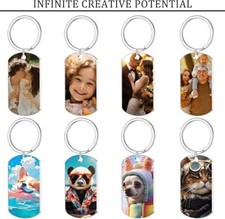 Custom Engraved Key Chain Personalize Laser Wood Gift Kid Wife Husband Dad Mom