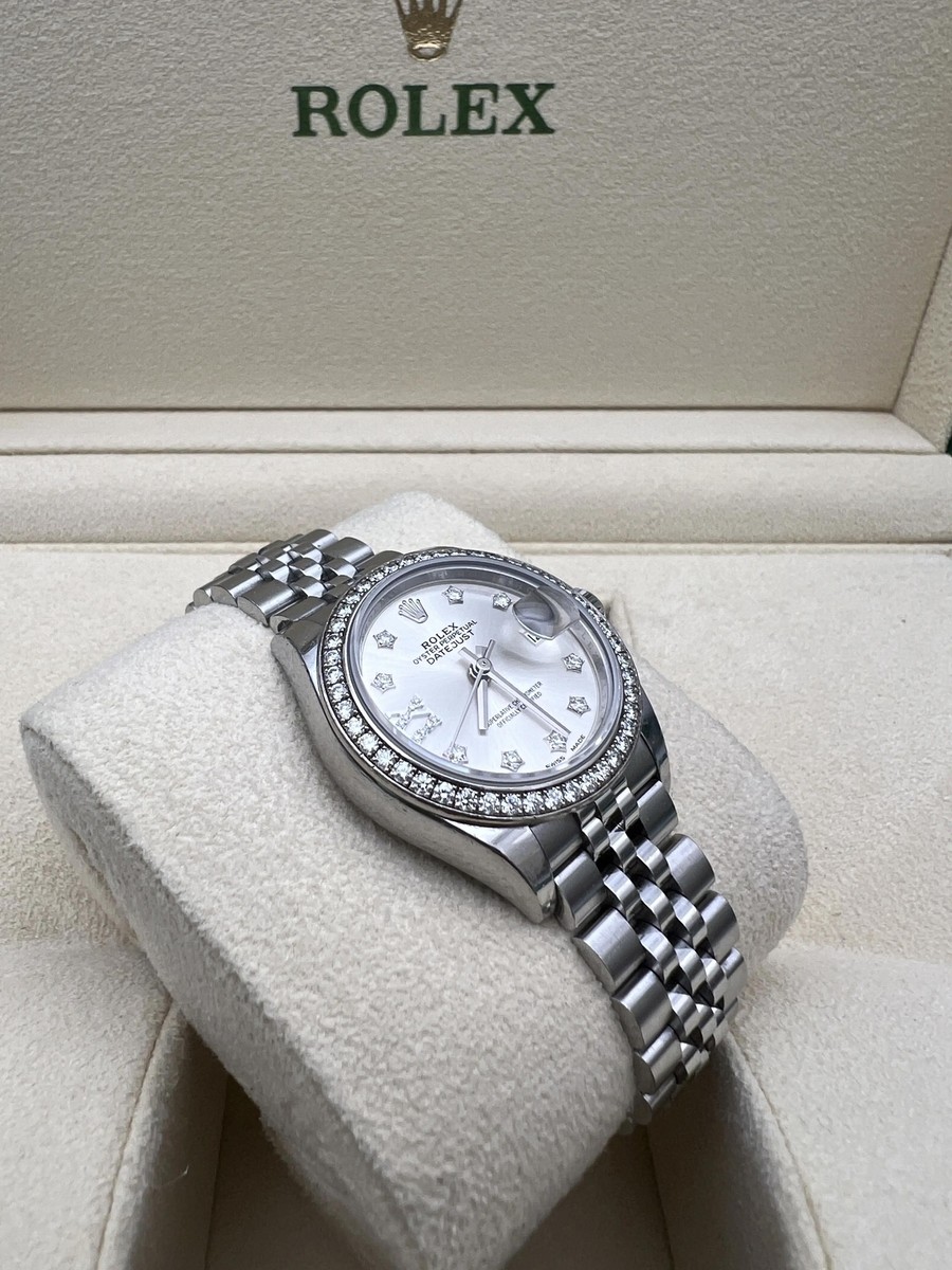 Rolex Datejust 28mm 279384RBR Diamond Bezel Silver Star Rolex Datejust 28mm 279384RBR Diamond Bezel Silver Star