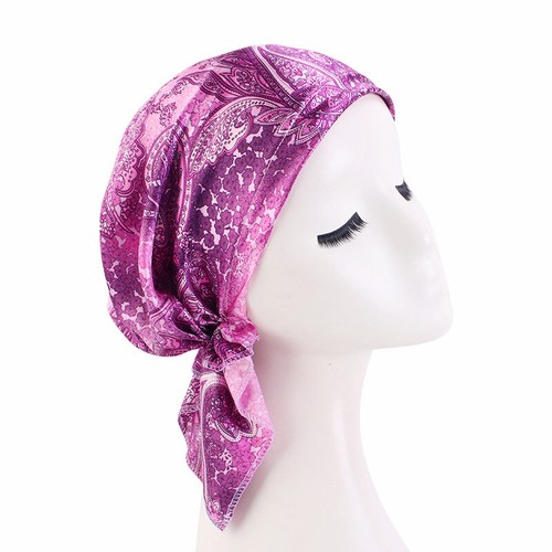 Gorro con estampado de hiyab preatado gorro turbante musulmán envoltura quimioterapia cáncer gorras - Imagen 33 de 54