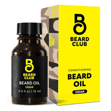 Beard Club Premium Cedar Beard Oil for Men - Natural Castor  Almond Oils Beard
