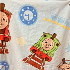 Thomas The Train Tank Engine Flat Sheet Twin Bedding Wooden Train Sheet Decor