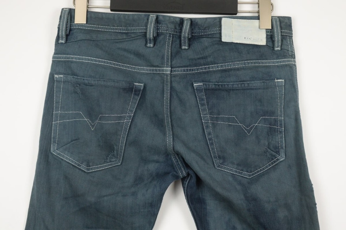 DIESEL SHIONER Slim Skinny Wash 0828V Blue Denim Regular Jeans W31