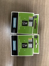 Lot Of 2 Dymo D1 45013 1/2" X 23' Label Cassette Black  White NEW