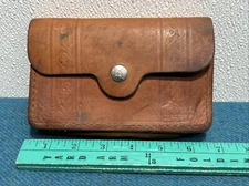 Longhorn Tan Leather Belt Loop 20 Round Box Rifle Shell Holder Ammo Pouch